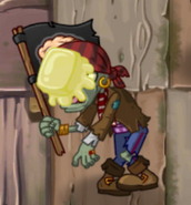 A buttered Flag Pirate Zombie