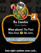 Ra Zombie's statistics