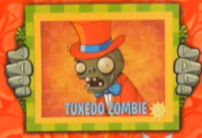 Tuxedo Zombie in a Plants vs. Zombies sticker album