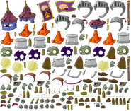 Castlehead Zombie's sprites alongside those of the other basic Peasant Zombies