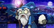 Wizard and a sheep from a promotional picture