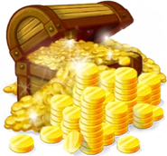 A chest of coins