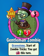 The player receiving Gentleman Zombie from a Premium Pack