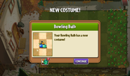 Getting Bowling Bulb's costume