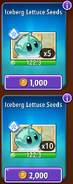 Iceberg Lettuce's seeds in the store (10.9.1)