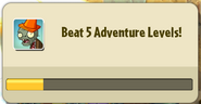 "Beat Adventure levels"