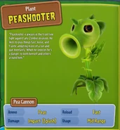 Peashooter's stickerbook page