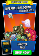 Quickdraw Con Man in an advertisement for the Monster Pack