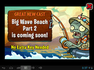 Advertisement for Big Wave Beach Part 2, featuring Fisherman Zombie