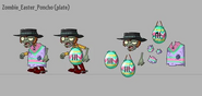 Springening Poncho Zombie's unused plate design (Scrapped concept)