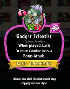 Gadget Scientist's statistics