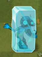 Firebreather Zombie ice blocked by Ice Bloom