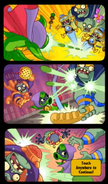 The second comic strip in the zombie mission "Battle at the BBQ" (before the 1.2.11 update)