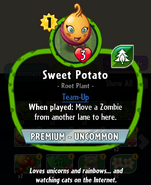 Sweet Potato's statistics