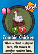 The player receiving Zombie Chicken from a Premium Pack