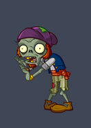 Barrel Roller Zombie without his barrel