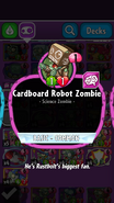Cardboard Robot Zombie Description
