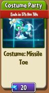 Missile Toe's costume in the store