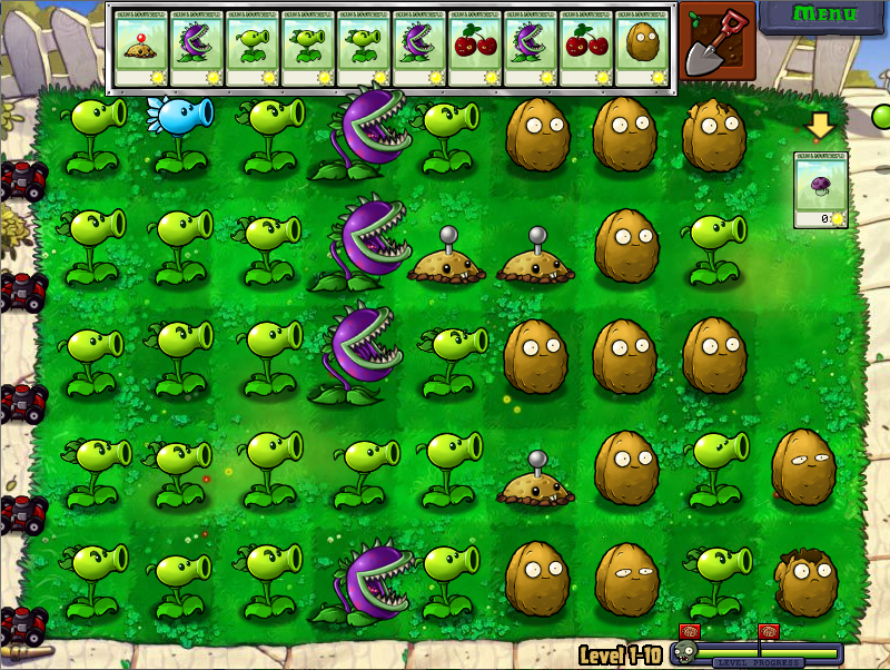 Plants vs Zombies Level 1-10 Free Play 2017 HD 1080p 