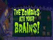 "THE ZOMBIES ATE YOUR BRAINS!" message in the iPad version