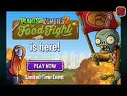 Food Fight Flag Zombie in the advertisement for Food Fight event