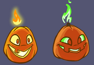 Concept art of Jack O' Lantern