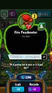 Fire Peashooter's statistics