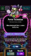 Portal Technician's statistics