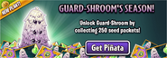 Guard-shroom in an advertisement on the main menu