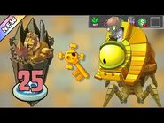 Plants vs Zombies 2 - Ancient Egypt Day 25 -Plants Lvl 1 & No Premium-