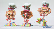 Concept model renders of the Gingersun Flower skin (Plants vs. Zombies: Battle for Neighborville)