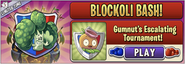 Gumnut in an advertisement for Gumnut's Escalating Tournament in Arena (Blockoli Bash!)