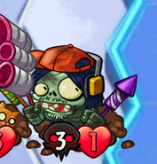 Fireworks Zombie with the Deadly trait