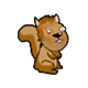 A squirrel that was supposed to be in the Squirrel mini-game