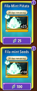 Fila-mint's piñata and seed packets in the store (11.3.1)