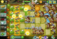 Strategy against Parasol Zombies, Excavator Zombies and Bug Zombies (no Winter Melon yet)