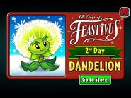 Dandelion in the 12 Days of Feastivus Advertisement