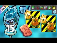 Plants vs Zombies 2 - Frostbite Caves Day 15 -Plants Lvl 1 & No Premium-