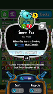 Snow Pea's statistics