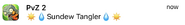A notification of Sundew Tangler
