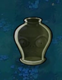 An empty transparent vase zombie vase in-game.