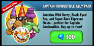Wild Berry on the advertisement for the Captain Combustible Ally Pack