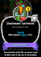 Lieutenant Carrotron's statistics