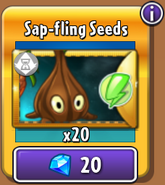 Sap-fling's seeds in the store (Gold)