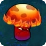 Fire-shroom who heavilly burns zombies