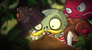 A Red Stinger behind the Adventurer Zombie in the trailer