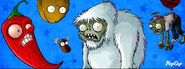 The Zombie Yeti as featured on PopCap's Facebook timeline cover