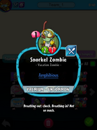 Snorkel Zombie's statistics