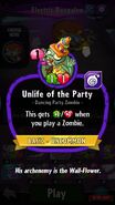 Unlife of the Party's statistics