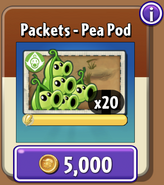 Pea Pod's seeds in the store (9.7.1)